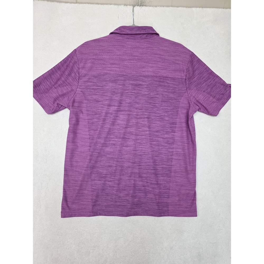 Tommy Bahama Polo Shirt Mens Medium Purple IslandZone Golf Performance Stretch - Picture 7 of 12